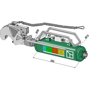 Hydraulische topstang - Kat. II