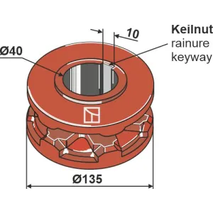 Nestenwiel Ø135