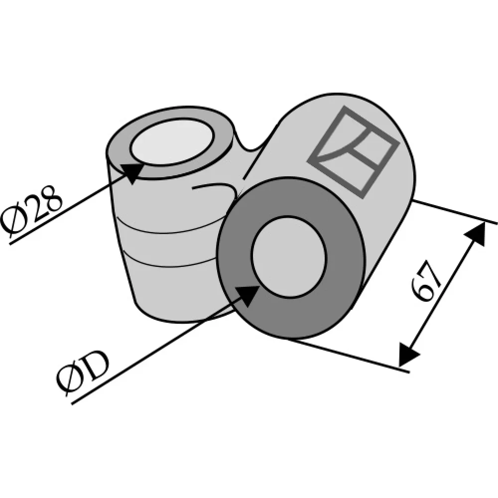 Angled front view with bag zipped and handles upright.