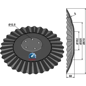 Razor Schijf Ø610x5