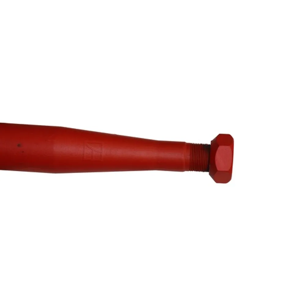 Angled front view with bag zipped and handles upright.