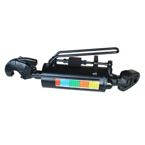 Hydraulic top-link with hook and swivelling tie-rod